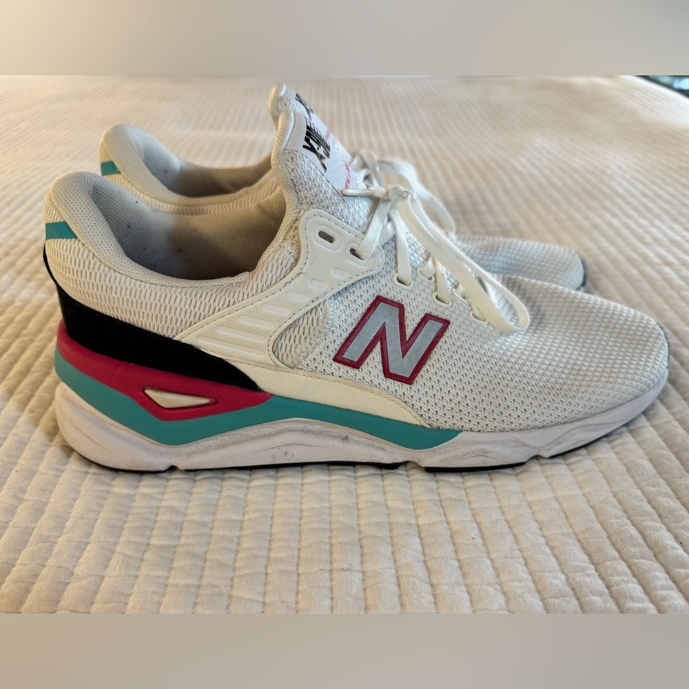 Men's sz 9 New Balance X-90 White Running Shoes Sneakers